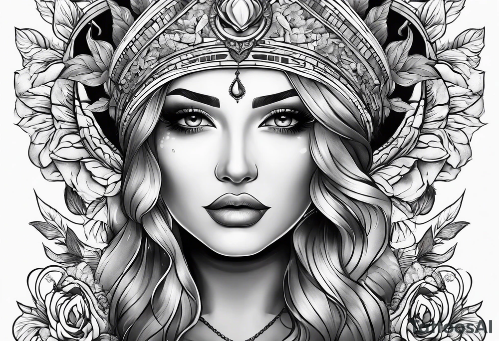 Patriotic, life, love, respect, dignity, feminine tattoo idea