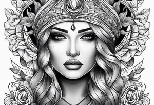 Patriotic, life, love, respect, dignity, feminine tattoo idea