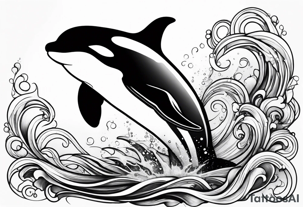 Orca tattoo idea