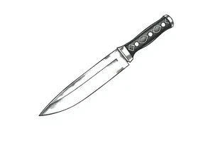 Cool knife tattoo idea