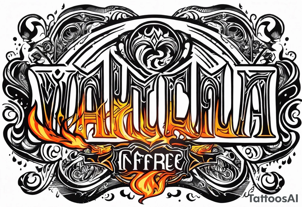 Valhalla on  fire tattoo idea