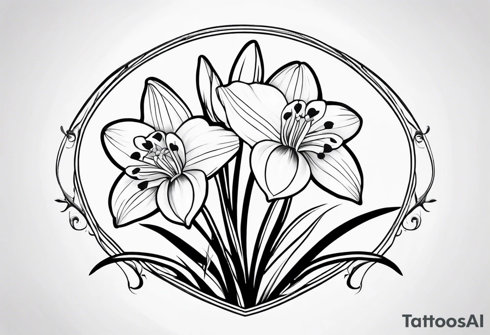 Snowdrop flower tattoo idea