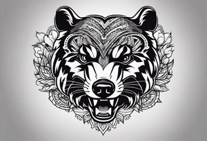 Angry Mc.Badgers tattoo idea