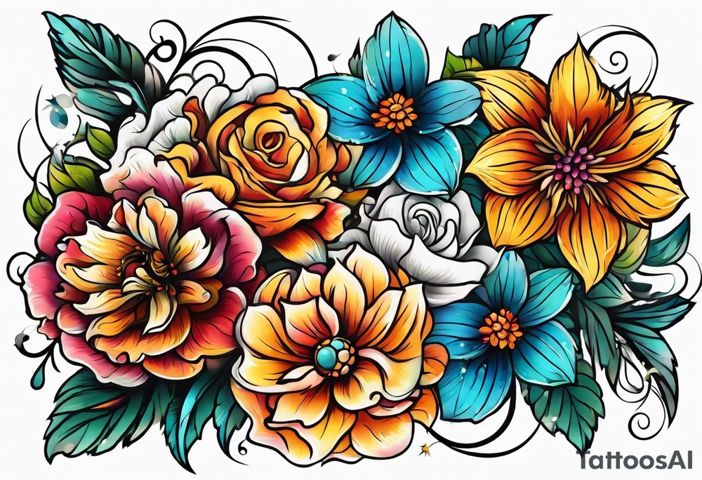 Flower tattoo idea