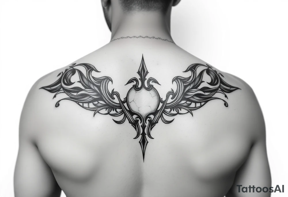 Music, sports, African half sleeve tattoo idea