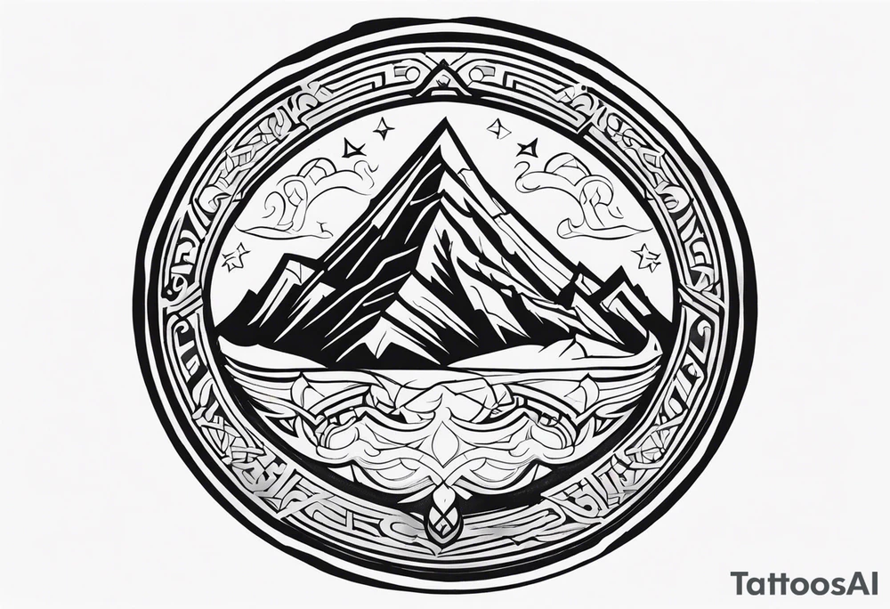 Valhalla round tattoo idea