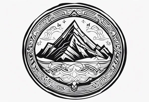 Valhalla round tattoo idea