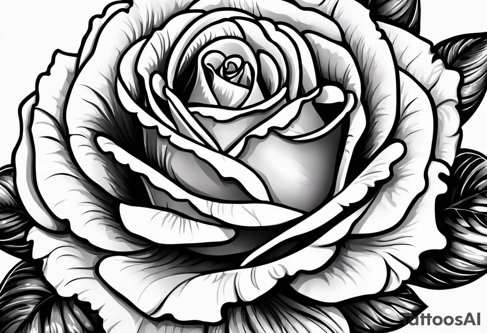 Carnation and rose tattoo idea