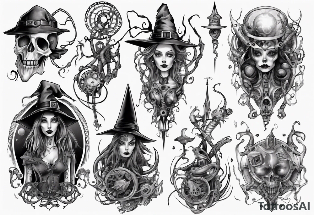 witch tattoo idea
