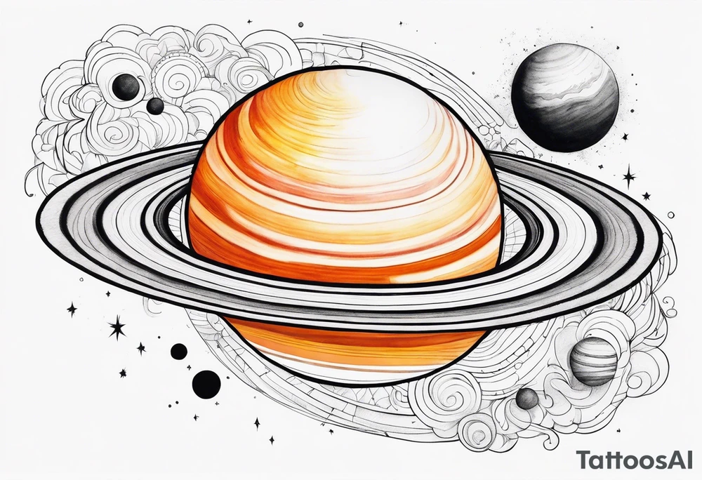 Jupiter by itself without a border tattoo idea