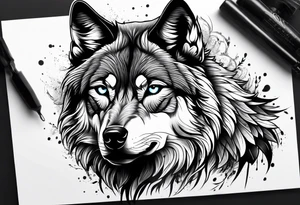 Wolf eyes tattoo idea