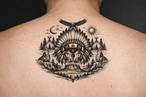 simple medicine hat themed tattoo idea