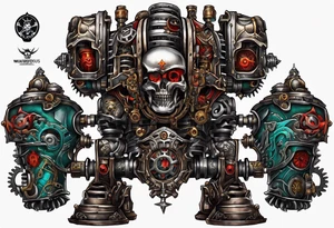 Warhammer 40k mechanicus tattoo idea