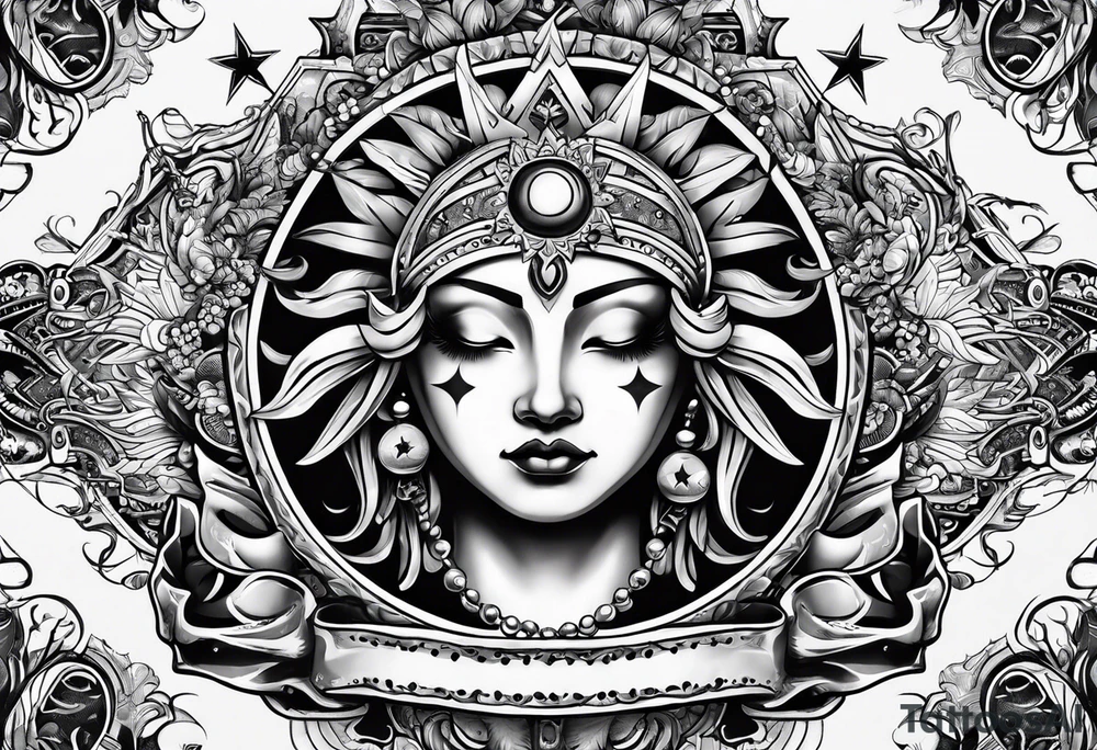 sun card games tattoo idea