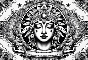 sun card games tattoo idea