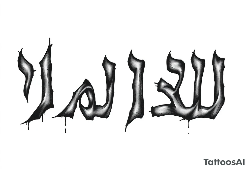 The Hebrew words עם ישראל חי in a strong gritty font tattoo idea