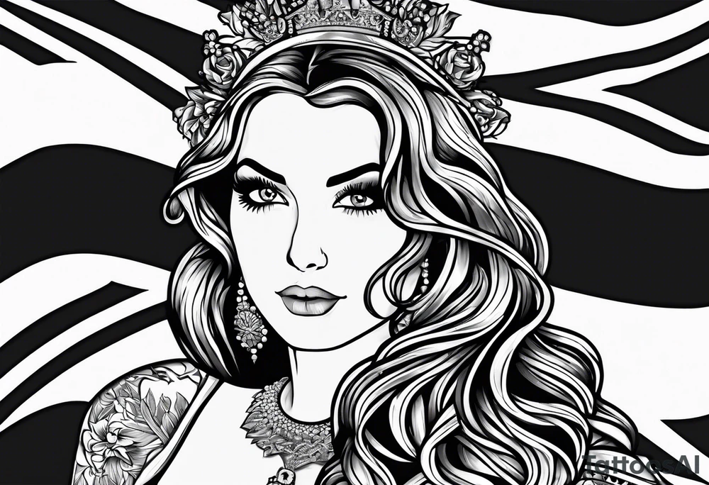 England flag skinner name tattoo idea