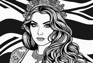 England flag skinner name tattoo idea