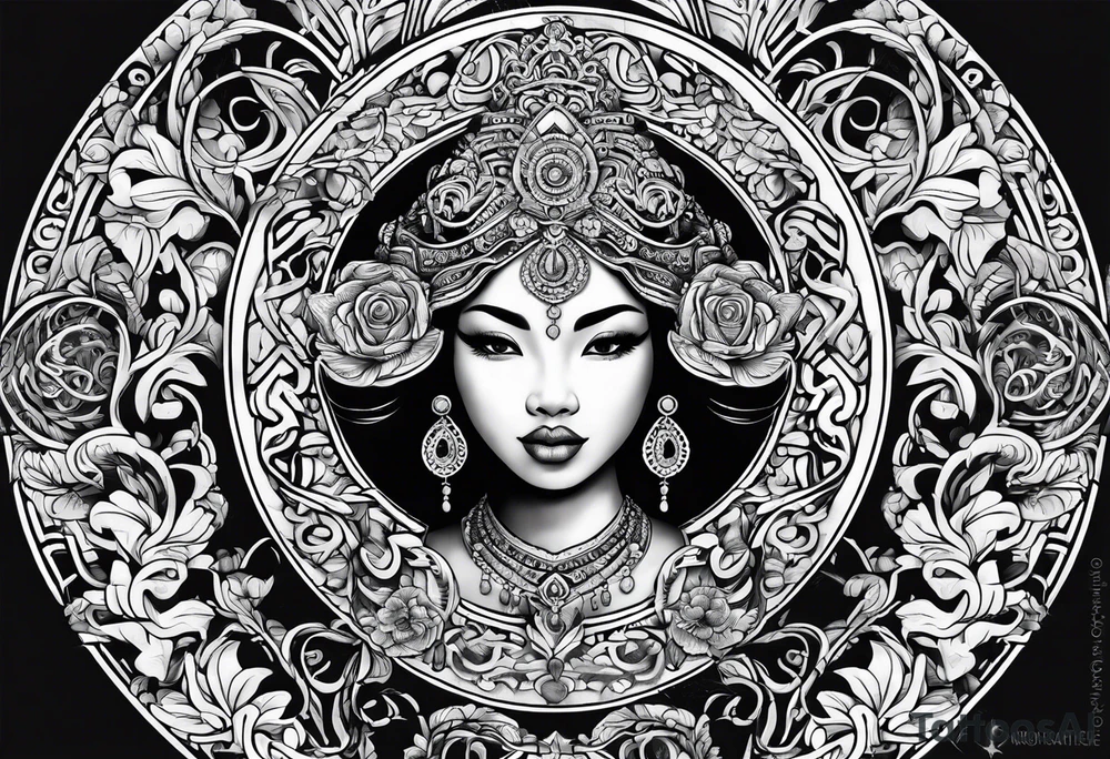 Filipino, Chinese, Cuban, Jamaican, Irish tattoo idea