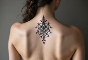 full back tattoo with body contouring tattoo idea