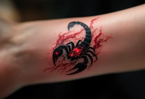 In midnight skies, the ruby-red heart of Scorpius, Antares, glows like the sting of the celestial scorpion. tattoo idea