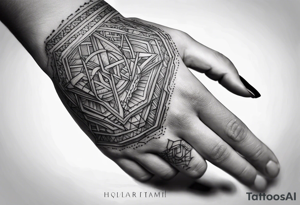 HOPE finger hand tattoo idea