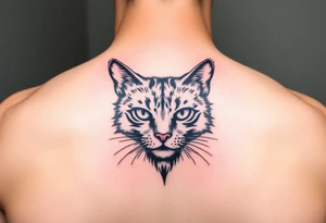 black cat tattoo idea