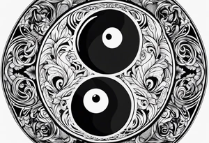 Ying yang tattoo idea