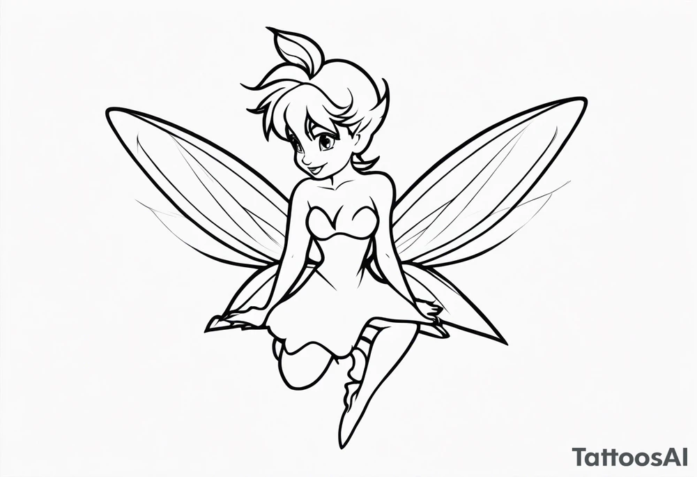 Tinker bell tattoo idea