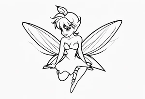 Tinker bell tattoo idea