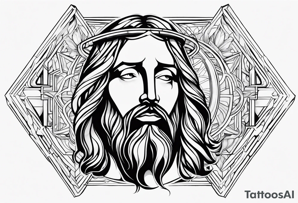 Jesus piece tattoo idea