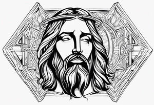 Jesus piece tattoo idea