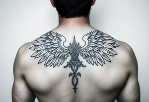 ArchAngel Protection tattoo stencil for women tattoo idea