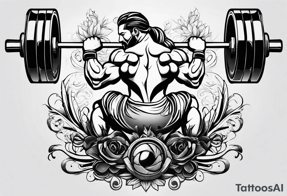 Weight lifting tattoo idea