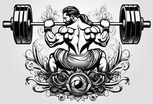 Weight lifting tattoo idea