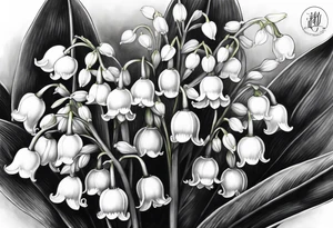lily of the valley tattoo idea