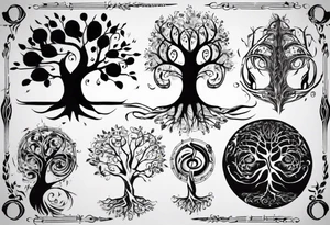 music tree tattoo idea