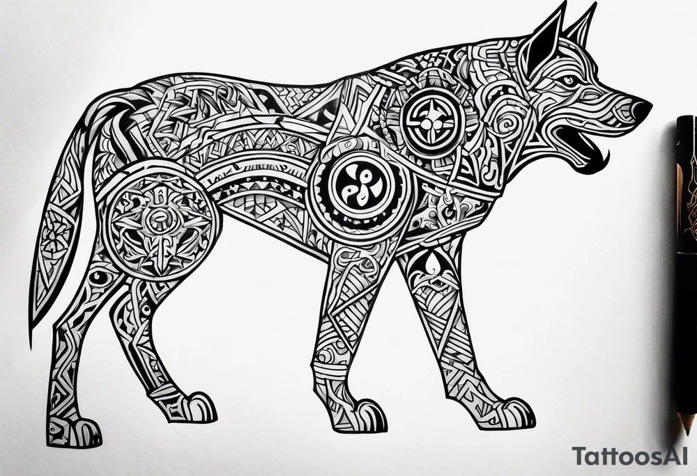 garmr norse dog tattoo idea