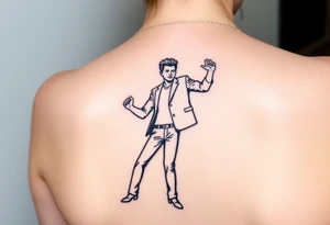 Rick Astley Never Gonna Give You Up Dance Pose tattoo idea