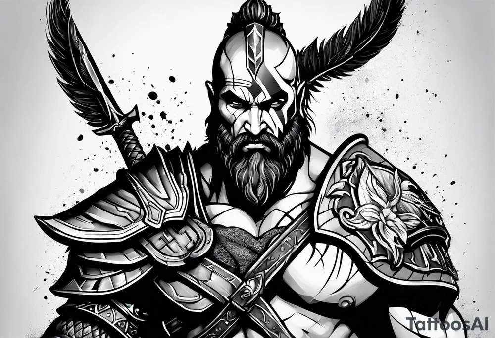 Ares God of War tattoo idea