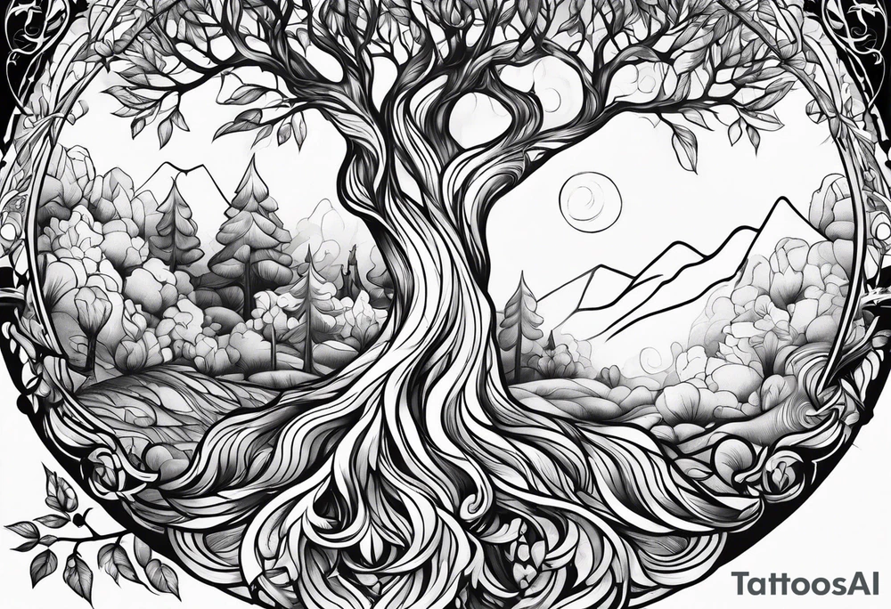 Tree elfs tattoo idea