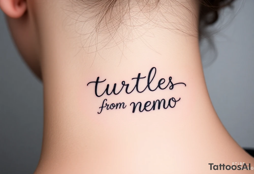 turtles from nemo tattoo idea