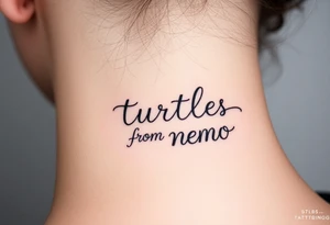 turtles from nemo tattoo idea