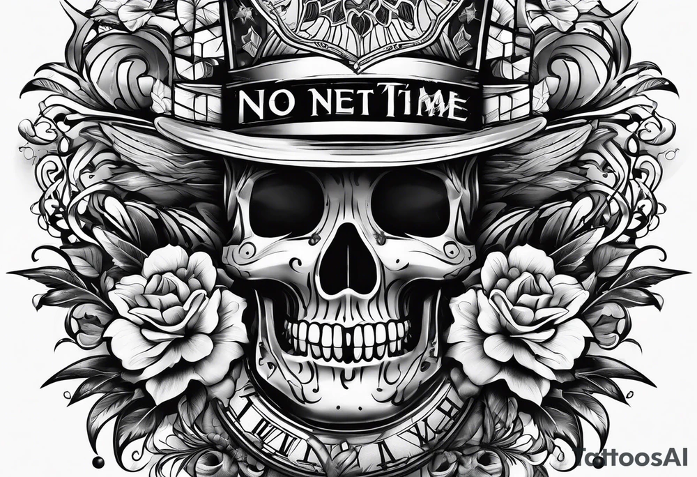 No need to run after the time tattoo idea