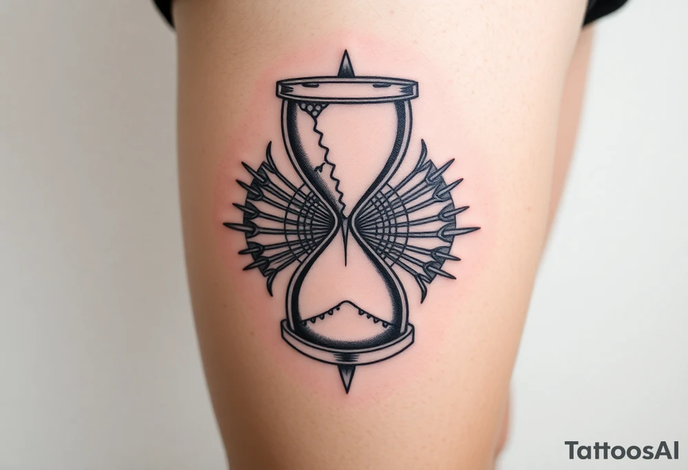 hourglass tattoo idea