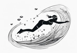 Swimmer 
Underwater tattoo idea