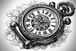 eine Taschenuhr mit kette tattoo idea