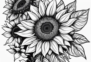 Sunflowers tattoo idea
