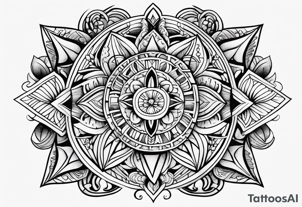 traditional Hawaiian tattoo idea