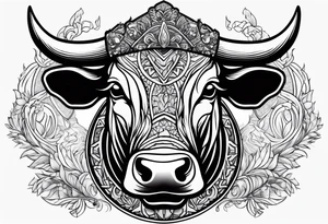 Cigars, booze, bull fighting tattoo idea
